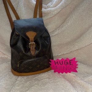 LOUIS VUITTON MONTSOURIS MM BACKPACK VINTAGE MONOGRAM